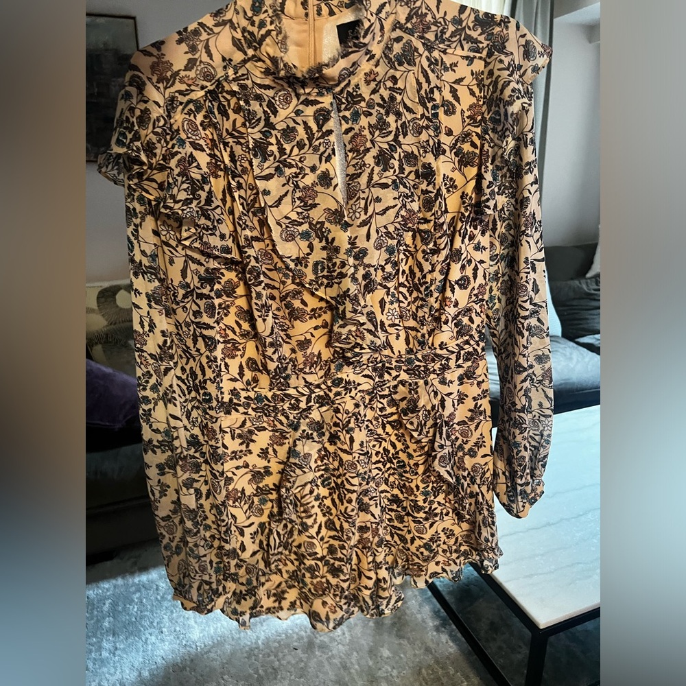 Floral 1 piece jumpsuit (shorts attached)
